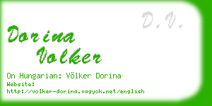 dorina volker business card